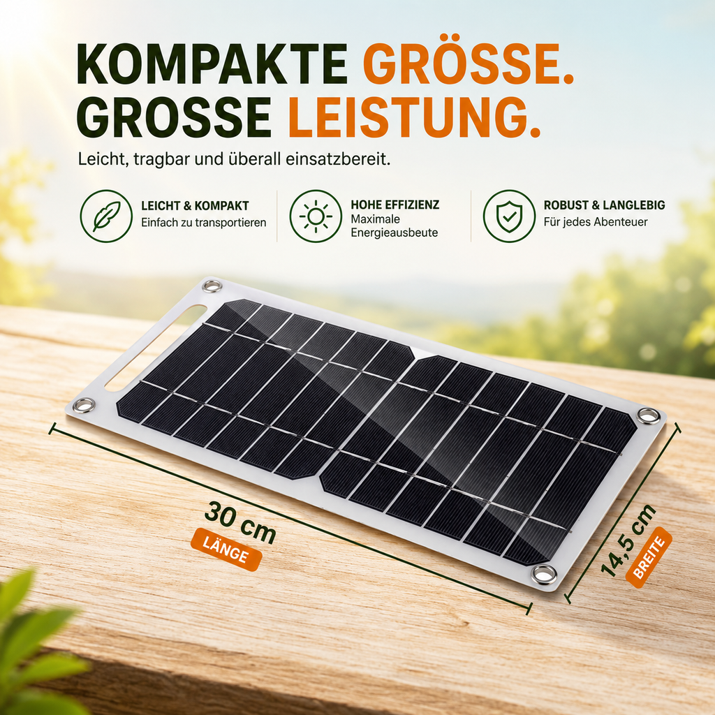 Flexibles Solarpanel  – Energie überall dabei! ☀️🔋