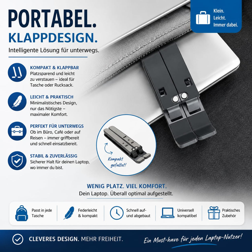 Laptopständer aus Aluminium – Mehr Komfort für Ihren Arbeitsplatz 💻✨