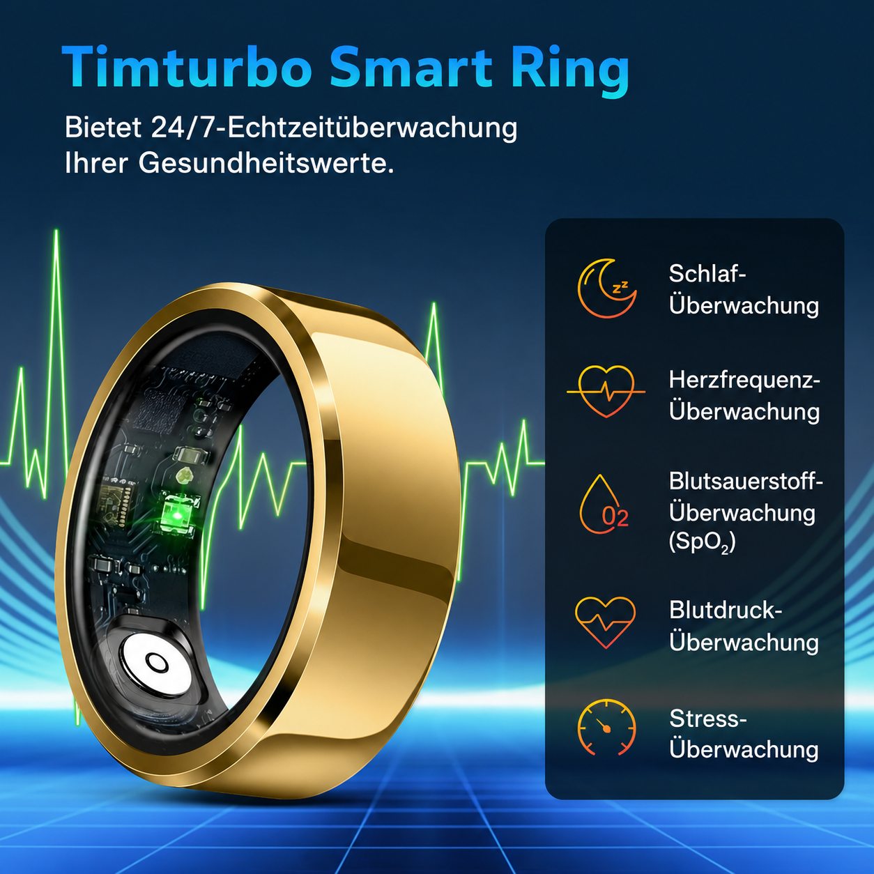 Smart Ring Edelstahl