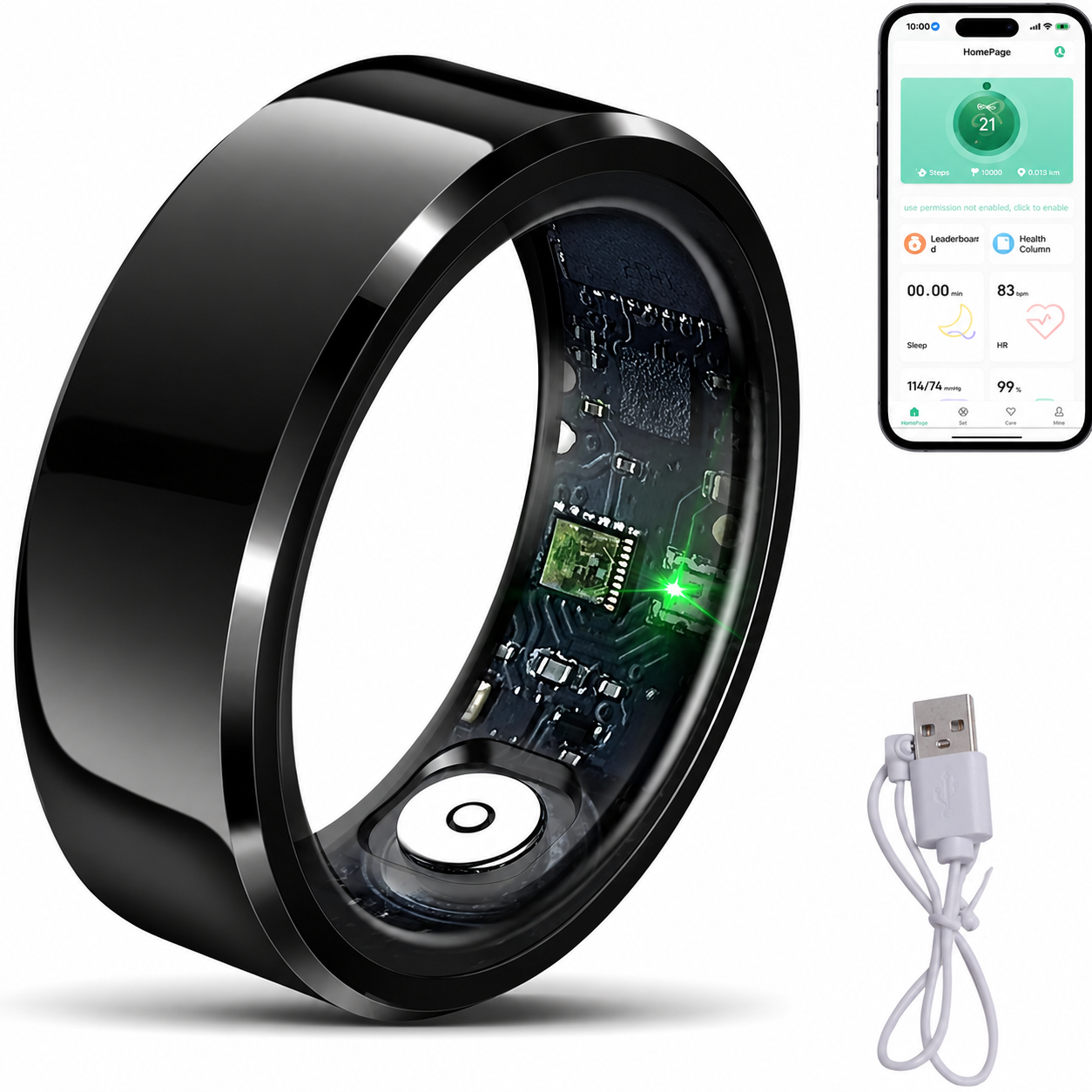 Smart Ring Edelstahl