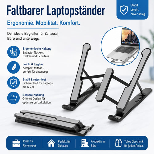 Laptopständer aus Aluminium – Mehr Komfort für Ihren Arbeitsplatz 💻✨