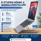 Laptopständer aus Aluminium – Mehr Komfort für Ihren Arbeitsplatz 💻✨