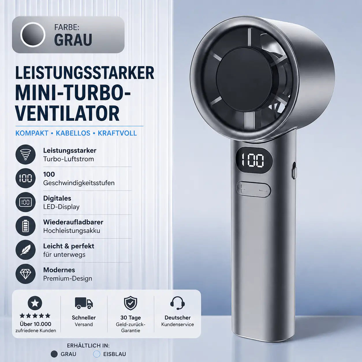Tragbarer Mini Ventilator - SmartTechnik24